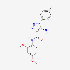 5-amino-N-(2,4-dimethoxyphenyl)-1-(4-methylphenyl)-1H-1,2,3-triazole-4-carboxamide