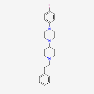 molecular formula C23H30FN3 B5124298 1-(4-fluorophenyl)-4-[1-(2-phenylethyl)-4-piperidinyl]piperazine 