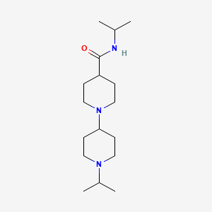 molecular formula C17H33N3O B5124316 N,1'-diisopropyl-1,4'-bipiperidine-4-carboxamide 