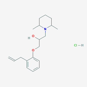 molecular formula C19H30ClNO2 B5124337 1-(2-allylphenoxy)-3-(2,6-dimethyl-1-piperidinyl)-2-propanol hydrochloride 