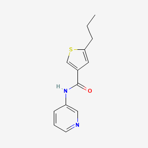 molecular formula C13H14N2OS B5124366 5-propyl-N-3-pyridinyl-3-thiophenecarboxamide 