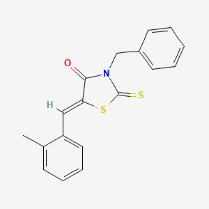 3-benzyl-5-(2-methylbenzylidene)-2-thioxo-1,3-thiazolidin-4-one