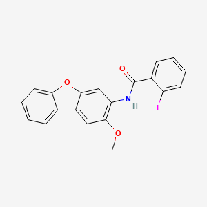 molecular formula C20H14INO3 B5124397 2-iodo-N-(2-methoxydibenzo[b,d]furan-3-yl)benzamide 
