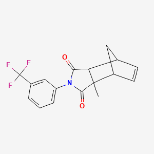 molecular formula C17H14F3NO2 B5124411 2-methyl-4-[3-(trifluoromethyl)phenyl]-4-azatricyclo[5.2.1.0~2,6~]dec-8-ene-3,5-dione 