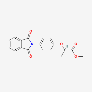 molecular formula C18H15NO5 B5124419 methyl 2-[4-(1,3-dioxo-1,3-dihydro-2H-isoindol-2-yl)phenoxy]propanoate 