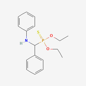 molecular formula C17H22NO2PS B5124442 O,O-diethyl [anilino(phenyl)methyl]phosphonothioate 