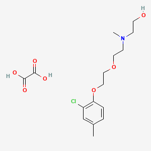 molecular formula C16H24ClNO7 B5124537 2-[{2-[2-(2-chloro-4-methylphenoxy)ethoxy]ethyl}(methyl)amino]ethanol ethanedioate (salt) 