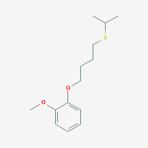 molecular formula C14H22O2S B5124602 1-[4-(isopropylthio)butoxy]-2-methoxybenzene 