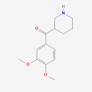 molecular formula C14H19NO3 B5124610 (3,4-dimethoxyphenyl)(3-piperidinyl)methanone hydrochloride 