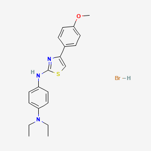 molecular formula C20H24BrN3OS B5124618 N,N-diethyl-N'-[4-(4-methoxyphenyl)-1,3-thiazol-2-yl]-1,4-benzenediamine hydrobromide 