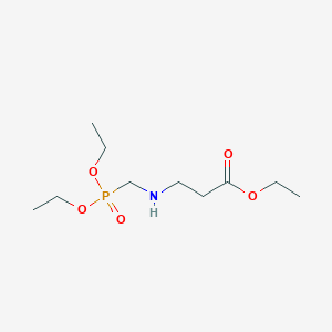 molecular formula C10H22NO5P B5124634 ethyl N-[(diethoxyphosphoryl)methyl]-beta-alaninate 
