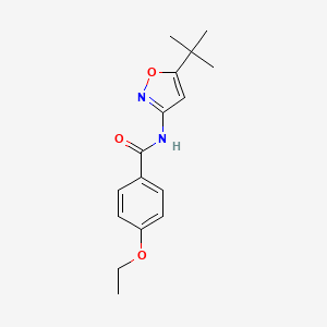 molecular formula C16H20N2O3 B5124662 N-(5-tert-butyl-3-isoxazolyl)-4-ethoxybenzamide 
