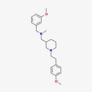 molecular formula C24H34N2O2 B5124678 (3-methoxybenzyl)({1-[2-(4-methoxyphenyl)ethyl]-3-piperidinyl}methyl)methylamine 