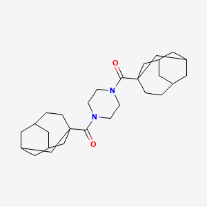 molecular formula C28H42N2O2 B5124737 1,4-bis(tricyclo[4.3.1.1~3,8~]undec-3-ylcarbonyl)piperazine 