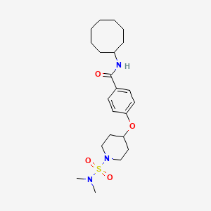 N-cyclooctyl-4-({1-[(dimethylamino)sulfonyl]-4-piperidinyl}oxy)benzamide