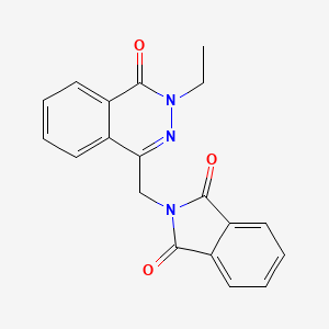 2-[(3-ethyl-4-oxo-3,4-dihydro-1-phthalazinyl)methyl]-1H-isoindole-1,3(2H)-dione