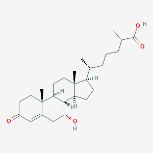 molecular formula C27H42O4 B051248 7α-羟基-3-氧代-4-胆固醇酸 CAS No. 115538-85-7