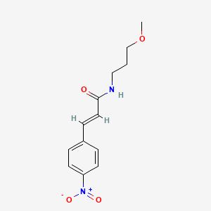 molecular formula C13H16N2O4 B5124815 N-(3-methoxypropyl)-3-(4-nitrophenyl)acrylamide 