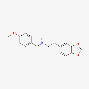 molecular formula C17H19NO3 B5124880 2-(1,3-benzodioxol-5-yl)-N-(4-methoxybenzyl)ethanamine 