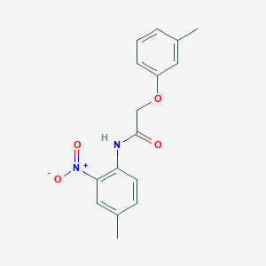 N-(4-methyl-2-nitrophenyl)-2-(3-methylphenoxy)acetamide