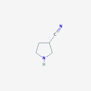 molecular formula C5H8N2 B051249 吡咯烷-3-碳腈 CAS No. 10603-53-9