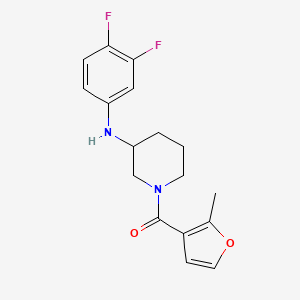molecular formula C17H18F2N2O2 B5124934 N-(3,4-difluorophenyl)-1-(2-methyl-3-furoyl)-3-piperidinamine 