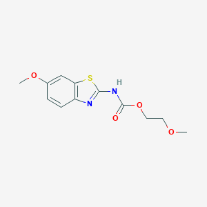 2-Methoxyethyl (6-methoxy-1,3-benzothiazol-2-yl)carbamate