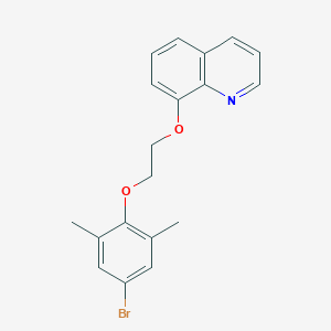 molecular formula C19H18BrNO2 B5124975 8-[2-(4-bromo-2,6-dimethylphenoxy)ethoxy]quinoline 