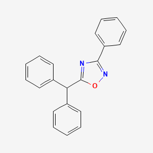 molecular formula C21H16N2O B5124983 5-(diphenylmethyl)-3-phenyl-1,2,4-oxadiazole 