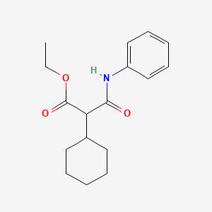 molecular formula C17H23NO3 B5124991 ethyl 3-anilino-2-cyclohexyl-3-oxopropanoate 