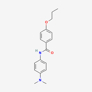 molecular formula C18H22N2O2 B5124994 N-[4-(dimethylamino)phenyl]-4-propoxybenzamide 