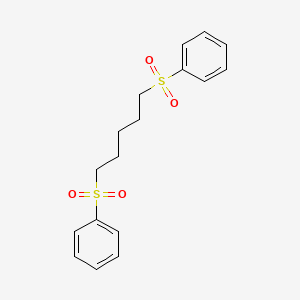 molecular formula C17H20O4S2 B5125009 1,1'-(1,5-pentanediyldisulfonyl)dibenzene 
