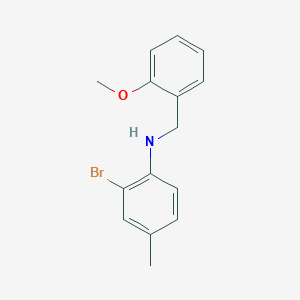 molecular formula C15H16BrNO B5125014 (2-bromo-4-methylphenyl)(2-methoxybenzyl)amine 