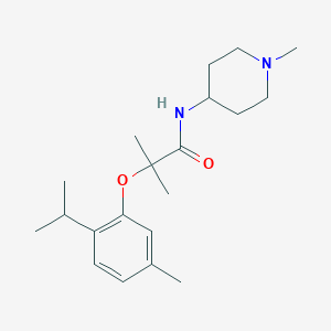 2-(2-isopropyl-5-methylphenoxy)-2-methyl-N-(1-methyl-4-piperidinyl)propanamide