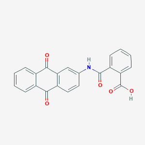 molecular formula C22H13NO5 B5125048 2-{[(9,10-dioxo-9,10-dihydro-2-anthracenyl)amino]carbonyl}benzoic acid CAS No. 351516-94-4