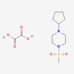 molecular formula C12H22N2O6S B5125054 1-cyclopentyl-4-(methylsulfonyl)piperazine oxalate 