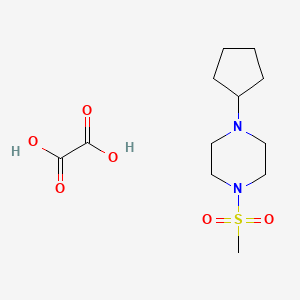 1-Cyclopentyl-4-methylsulfonylpiperazine;oxalic acid