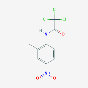 molecular formula C9H7Cl3N2O3 B5125059 2,2,2-trichloro-N-(2-methyl-4-nitrophenyl)acetamide 