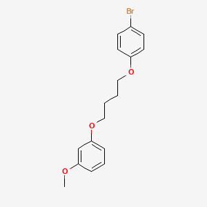 molecular formula C17H19BrO3 B5125067 1-[4-(4-bromophenoxy)butoxy]-3-methoxybenzene 