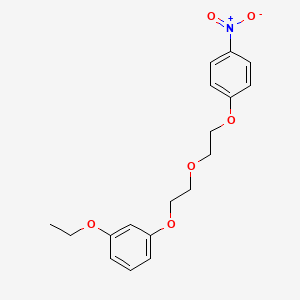 molecular formula C18H21NO6 B5125073 1-ethoxy-3-{2-[2-(4-nitrophenoxy)ethoxy]ethoxy}benzene 