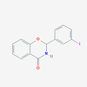 molecular formula C14H10INO2 B5125099 2-(3-iodophenyl)-2,3-dihydro-4H-1,3-benzoxazin-4-one 