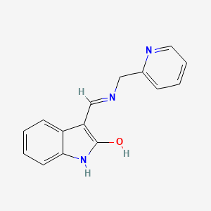 3-{[(2-pyridinylmethyl)amino]methylene}-1,3-dihydro-2H-indol-2-one