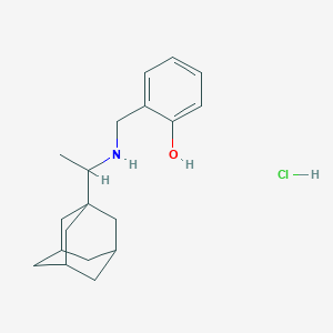 2-({[1-(1-adamantyl)ethyl]amino}methyl)phenol hydrochloride