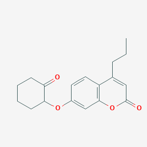 7-[(2-oxocyclohexyl)oxy]-4-propyl-2H-chromen-2-one