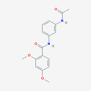 molecular formula C17H18N2O4 B5125153 N-[3-(acetylamino)phenyl]-2,4-dimethoxybenzamide 