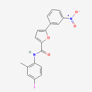 N-(4-iodo-2-methylphenyl)-5-(3-nitrophenyl)-2-furamide