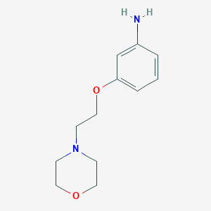 molecular formula C12H18N2O2 B051252 3-(2-吗啉-4-基乙氧基)苯胺 CAS No. 112677-72-2