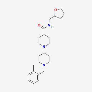 molecular formula C24H37N3O2 B5125224 1'-(2-methylbenzyl)-N-(tetrahydro-2-furanylmethyl)-1,4'-bipiperidine-4-carboxamide 