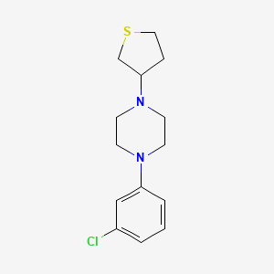 molecular formula C14H19ClN2S B5125308 1-(3-chlorophenyl)-4-(tetrahydro-3-thienyl)piperazine 