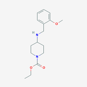 molecular formula C16H24N2O3 B5125378 ethyl 4-[(2-methoxybenzyl)amino]-1-piperidinecarboxylate 